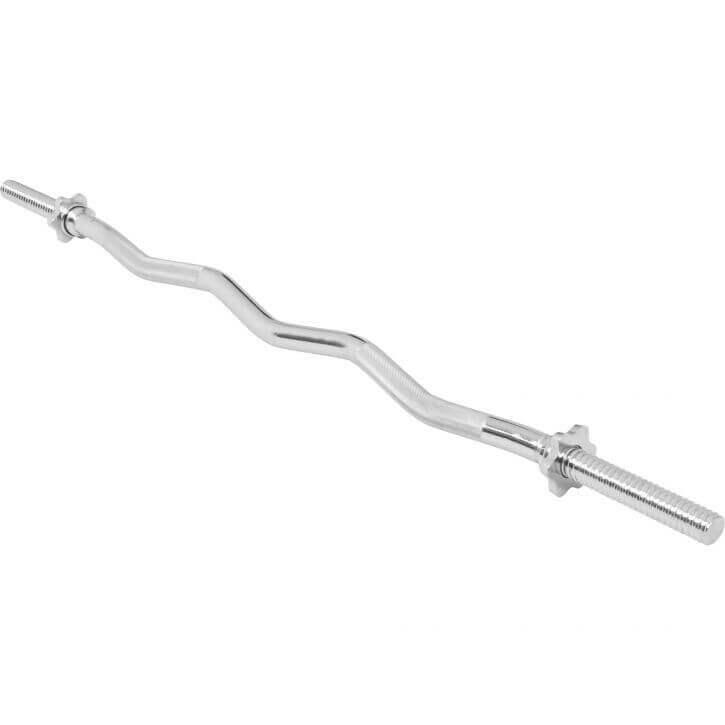 KIT HALTÈRE 35KG AVEC BARRE CURL + DISQUES CHROMÉS | MUSCULATION | 30MM/31MM 5/5
