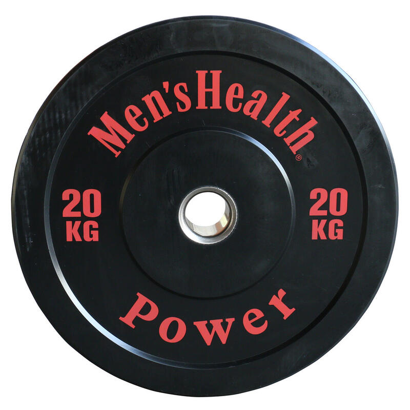 Men's Health Bumper Plates Gewicht 20 kg, Halterschijf, Cross training