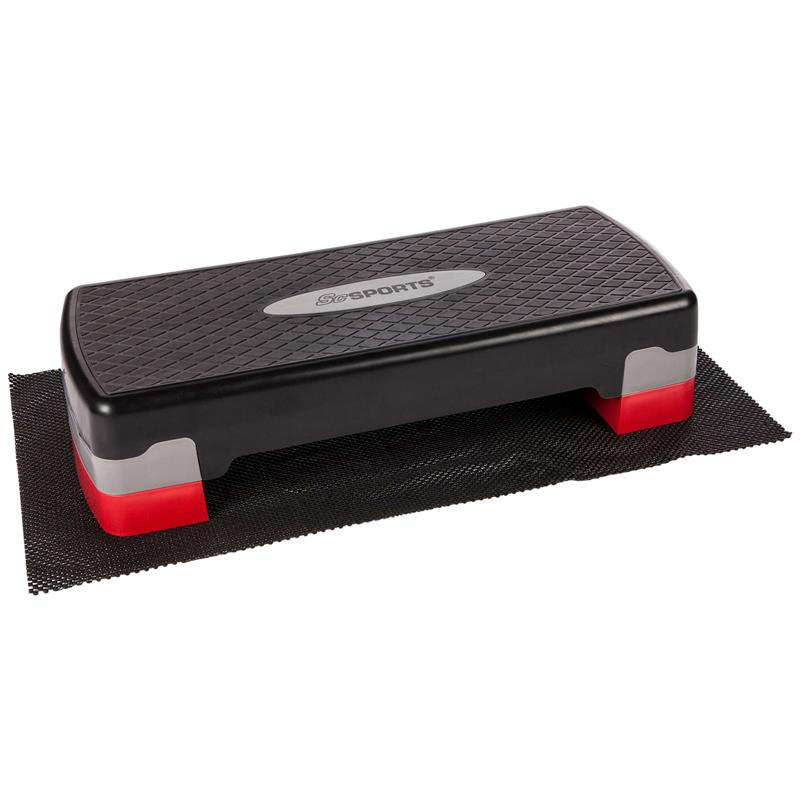 Stepper, reglabil pe inaltime, cu 2 trepte, 15cm, cu covoras ScSports