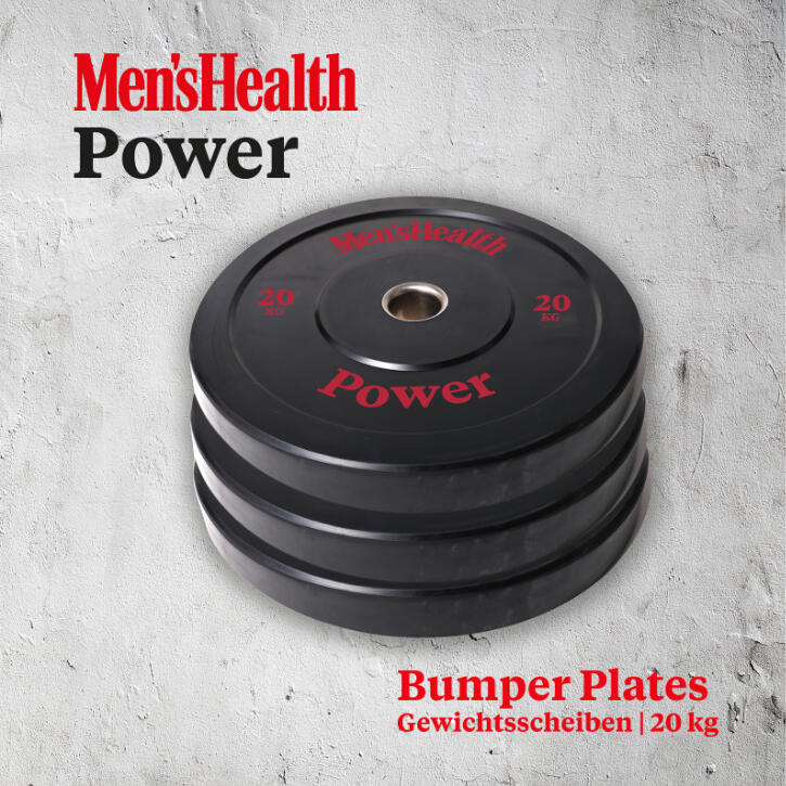 Men's Health Bumper Plates Gewicht 20 kg, Halterschijf, Cross training