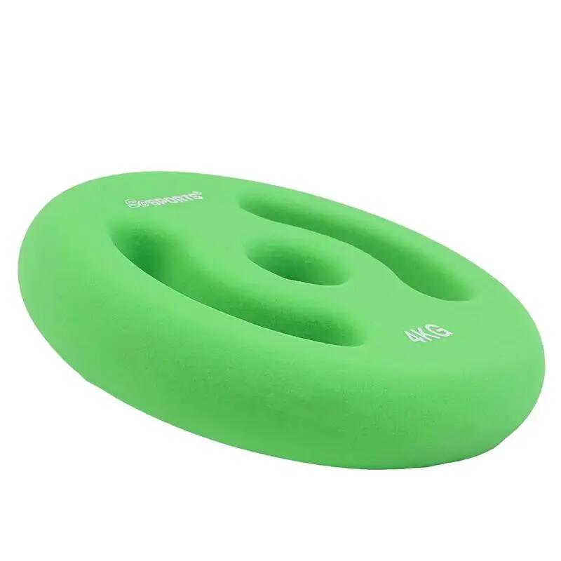 Set placi de greutate din neopren 30 si 31mm fonta 2 x 4 KG verde 5/6
