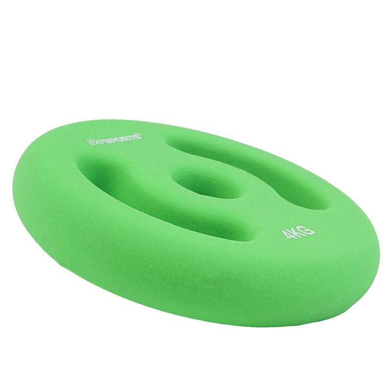 Set placi de greutate din neopren 30 si 31mm fonta 2 x 4 KG verde