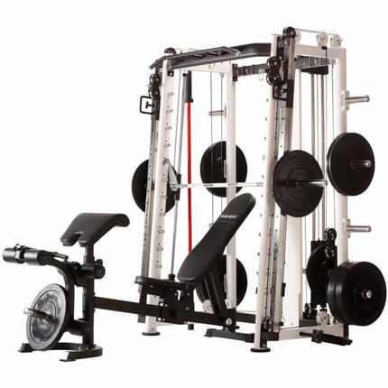 Station de musculation MAXXUS Smith Power Pro compacte noire/blanche