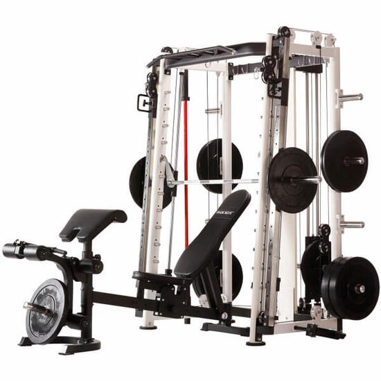 Station de musculation MAXXUS Smith Power Pro compacte noire/blanche
