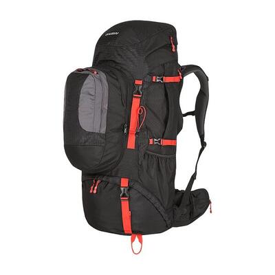 Rugzak expeditie samont backpack 60 + 10 liter - zwart met rood