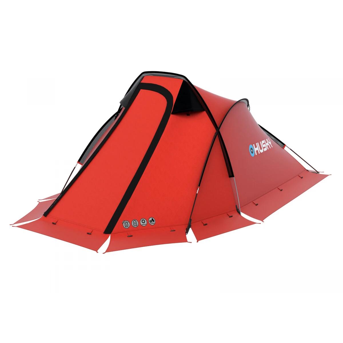 HUSKY Campingzelt Flame 1 Extreme - Leichtgewichtzelt - 1 Person - Rot