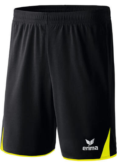 Erima 5-Cubes Short Hommes - Jaune néon / Noir