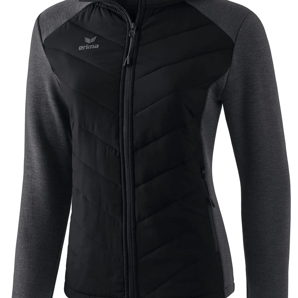 565 Quilted Padded Jacket with Hood - Black
