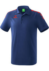 Polo Homme Erima 5-C Essential Marine/Rouge