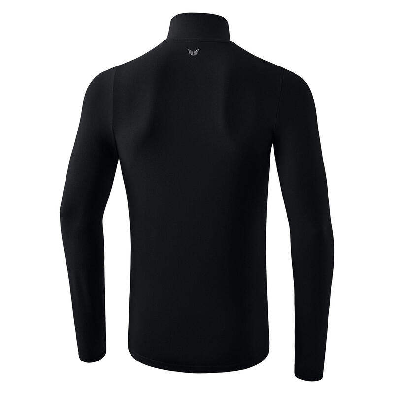 Jumper Erima cu gât polo negru - half-zip