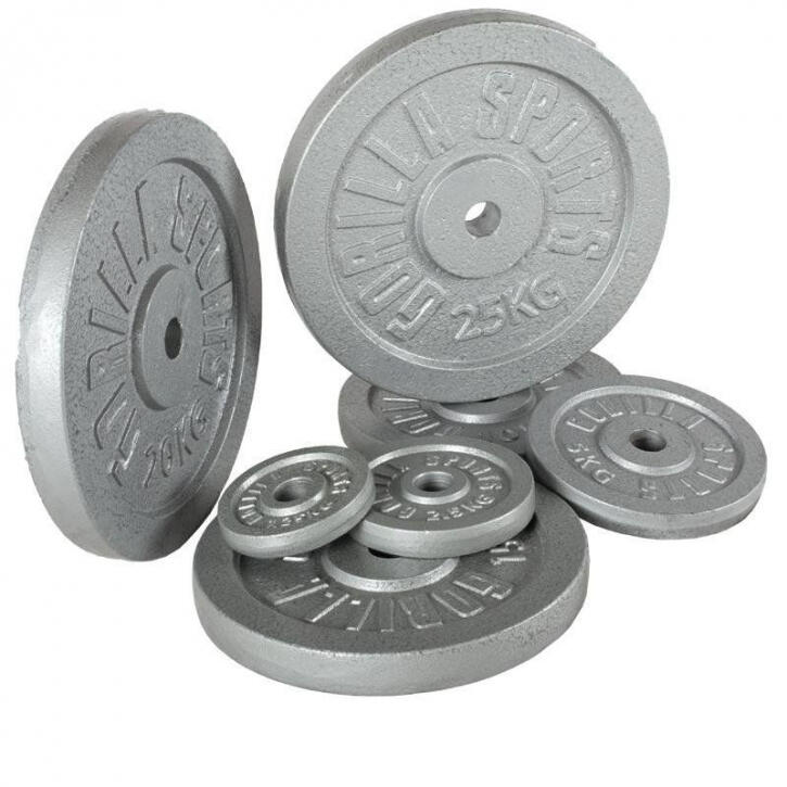 Gorilla Sports Gewichtsschijf - Halterschijf - 2,5 kg - Gietijzer - 30 mm 7/7
