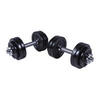 Dumbellset - Halterset - Gietijzer zwart - 30 kg