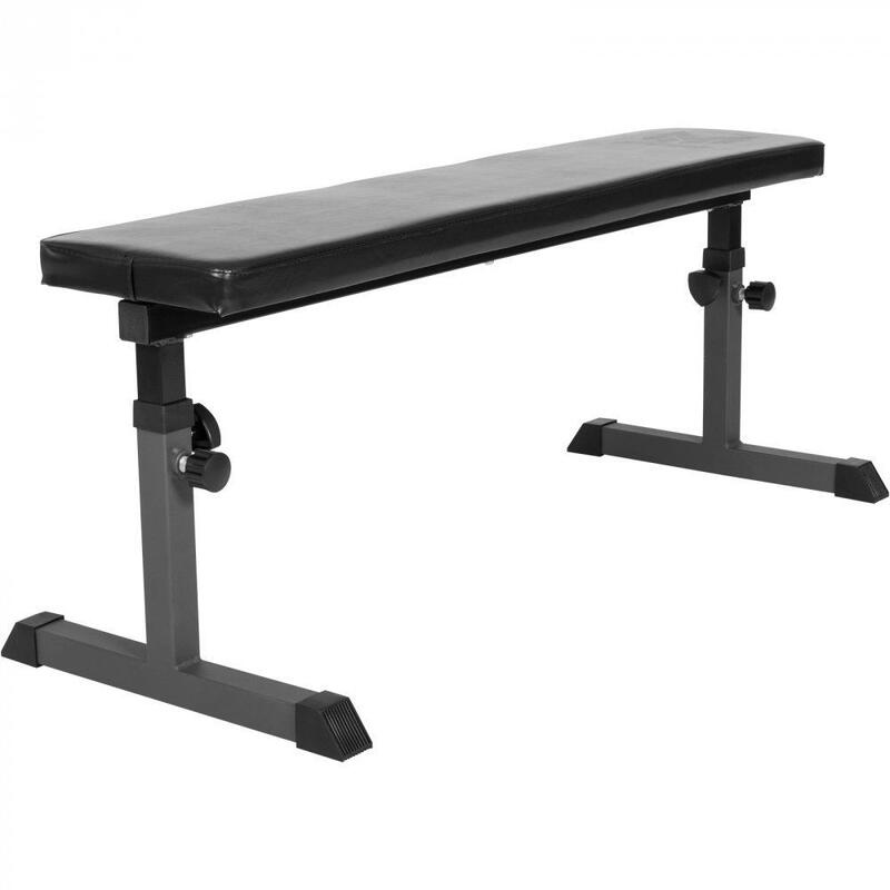 Gn023 Banco Plano Regulable En Altura De 44Cm A 56Cm | Entrenamiento Con Pesas