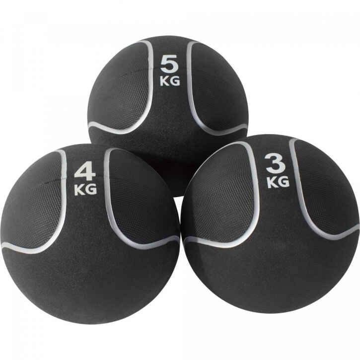 Medizinball Schwarz/Silber 1-10 KG