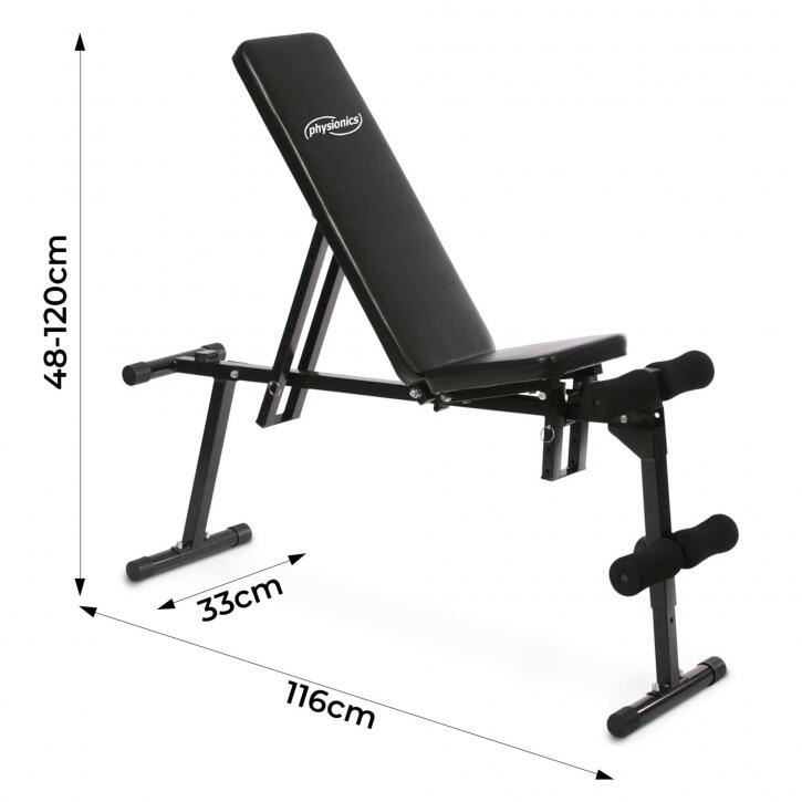 PHYSIONICS Banc de musculation multifonctionnel