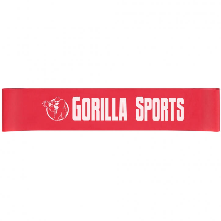 Banda Resistencia Fitness Gorilla Sports Rojo 1,0 mm