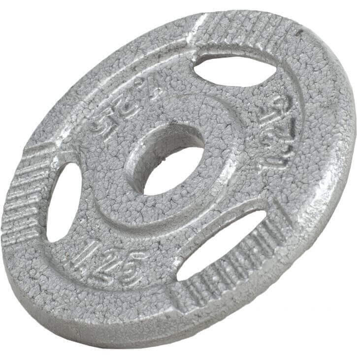SET D'HALTERES AVEC POIDS GRIP EN FONTE ET BARRE LONGUE | 97,5 KG | MUSCULATION 5/7