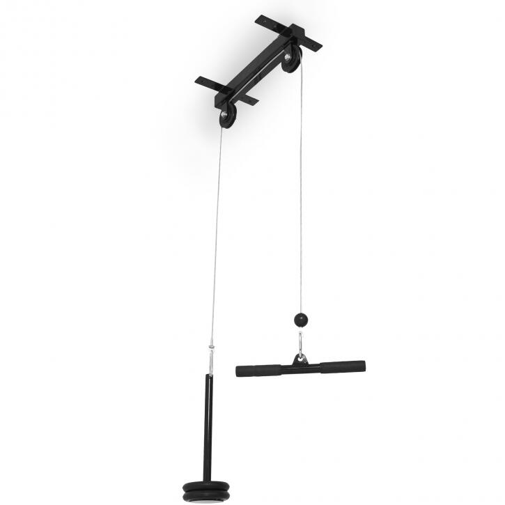 Máquina Abdominales Gorilla Sports Negro para Techo