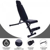 BANC PLIABLE INCLINÉ/DÉCLINÉ ASSISE ET DOSSIER | MUSCULATION ET ABDOMINAUX