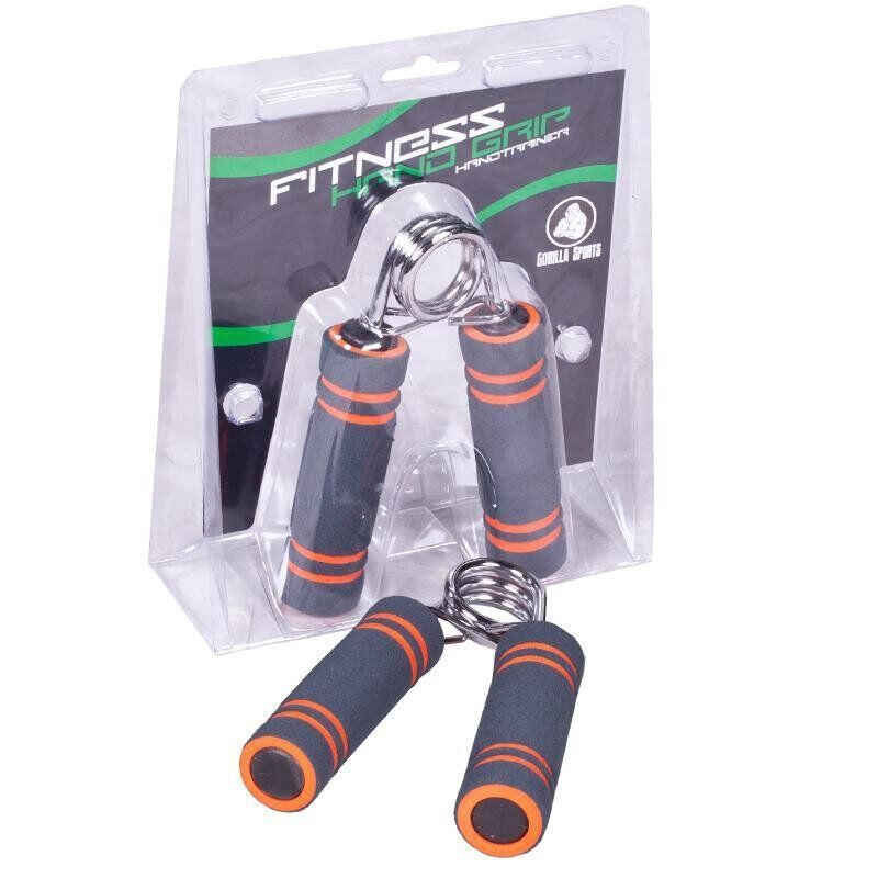 Fingerhantel Schwarz/Orange mit Schaumstoff