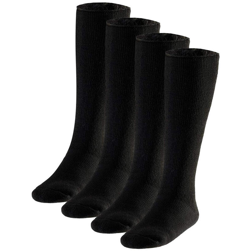 Heatkeeper heren thermo kniekousen zwart (4-PACK)