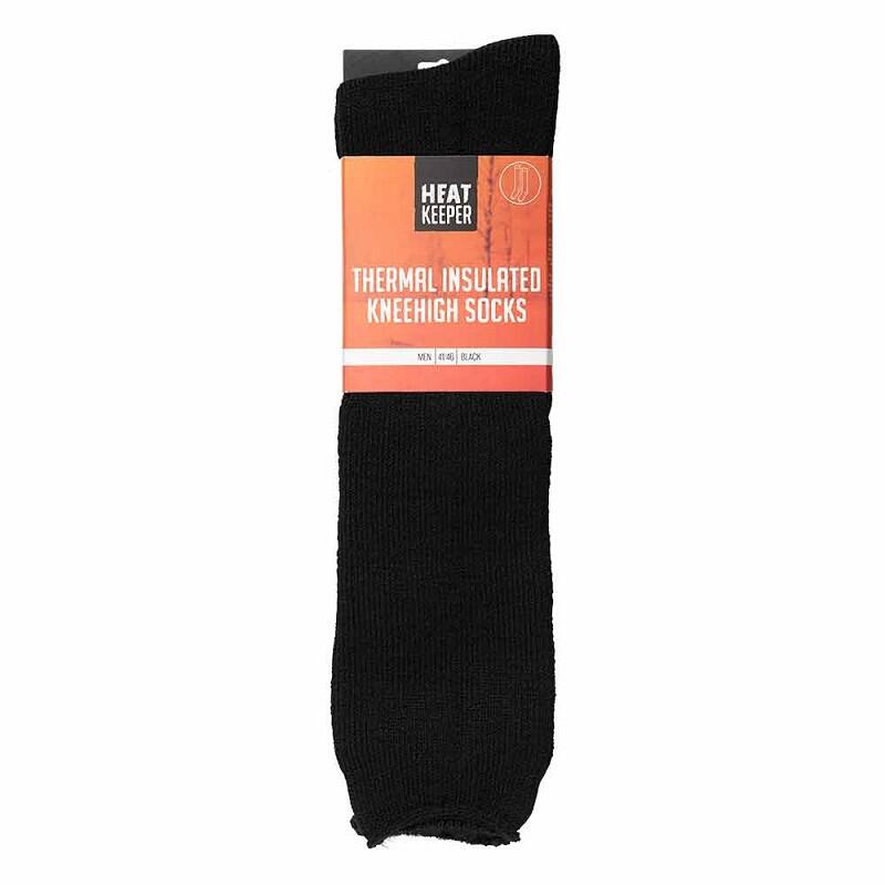 Heatkeeper hommes chaussettes thermo genoux noir 2-PACK