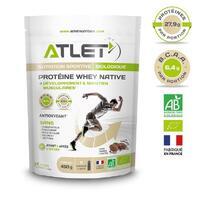 PROTÉINE WHEY NATIVE CACAO 450G BIOLOGIQUE