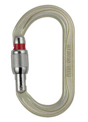 Petzl OXAN SCREW-LOCK — Mousqueton acier ovale verrouillage vis (témoin)