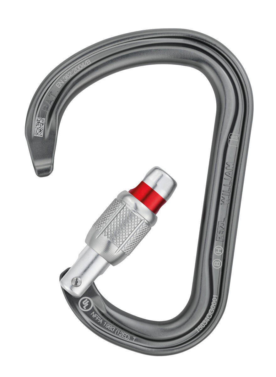 Mosquetones Escalada De Seguridad Petzl William Screw-lock 3/4