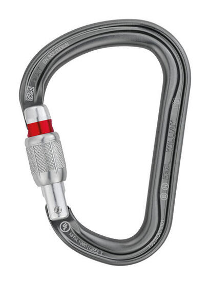 Petzl William Piraatvorm Karabijnhaak [Rechteslot]