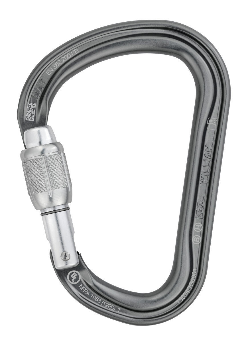 Mosquetones Escalada De Seguridad Petzl William Screw-lock 2/4