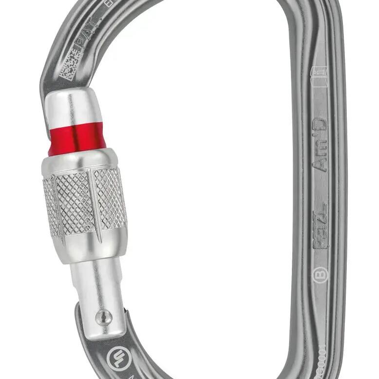 Petzl Am'D D-Shaped Locking Carabiner (Screw Lock)