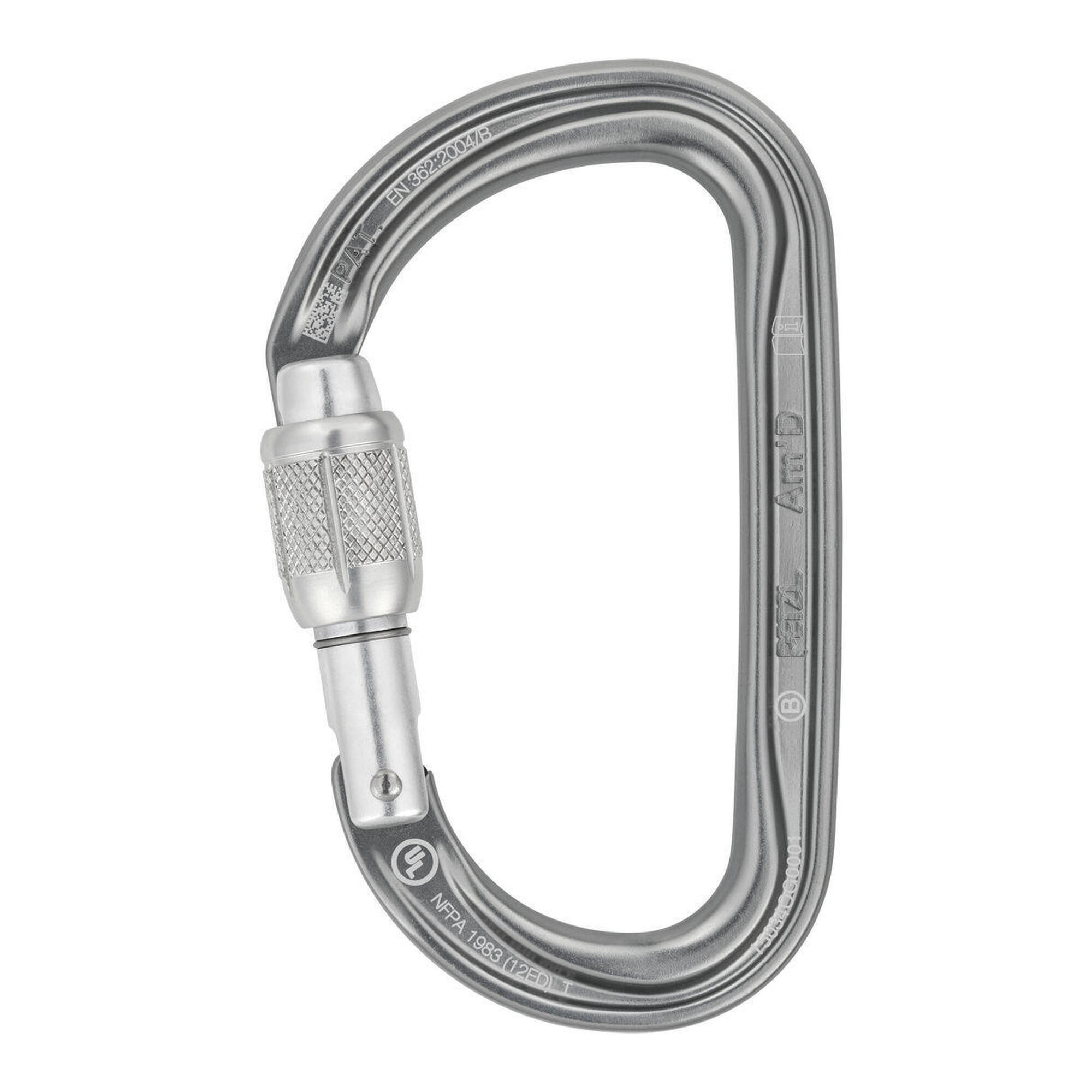 Mousqueton Petzl AmD Screw Lock alu 7000 with red witness 2/4