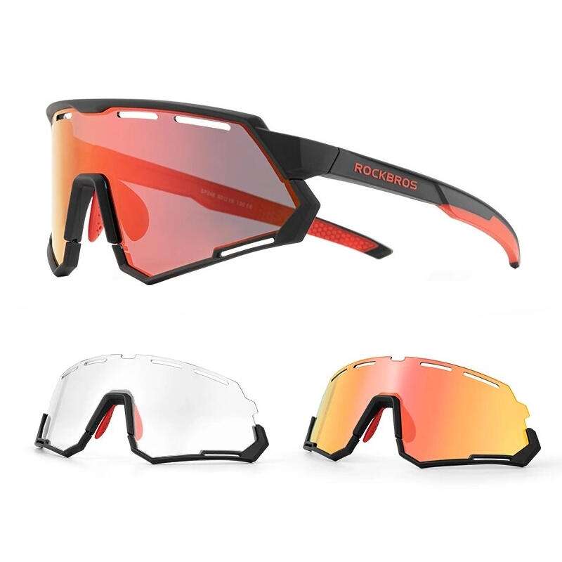 Okulary rowerowe fotochromowe + polaryzacyjne Rockbros SP246 1/5
