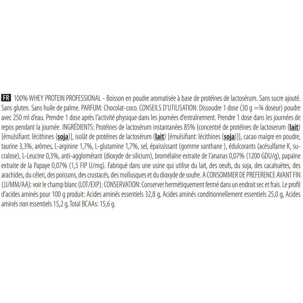 Proteína Whey - 100% Whey Profesional (920gr) - Chocolate Con Coco 2/7