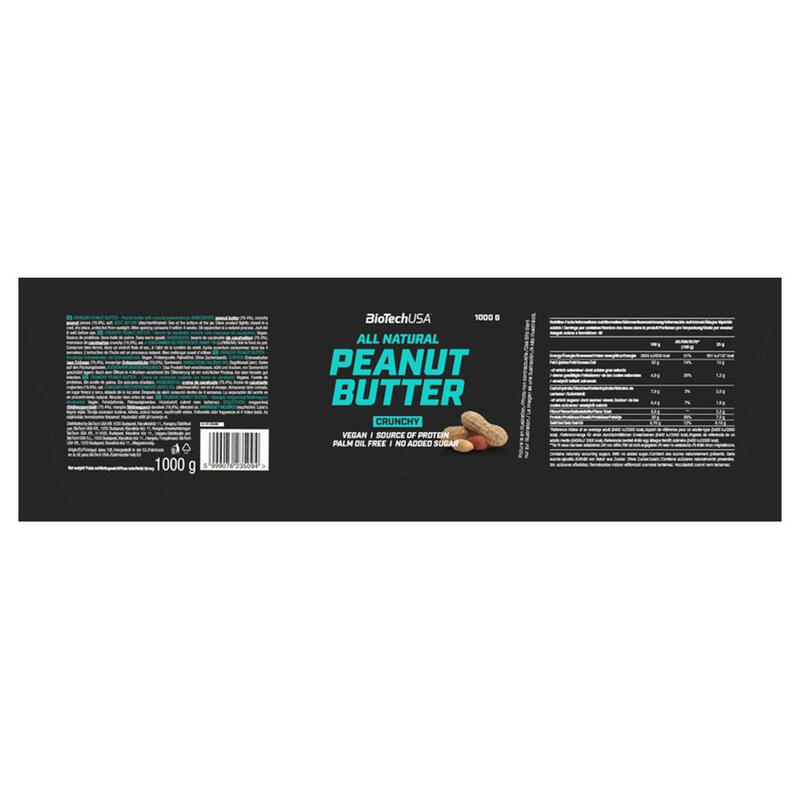 Peanut butter Biotech USA (1kg) | Crunchy