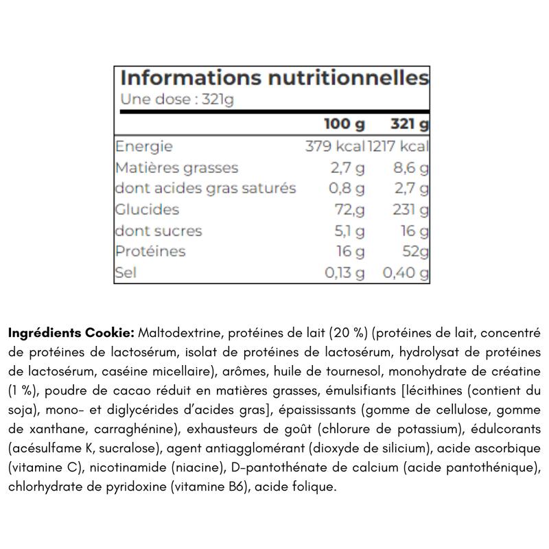 Super Mass Gainer (2943g) | Cookies et Cream