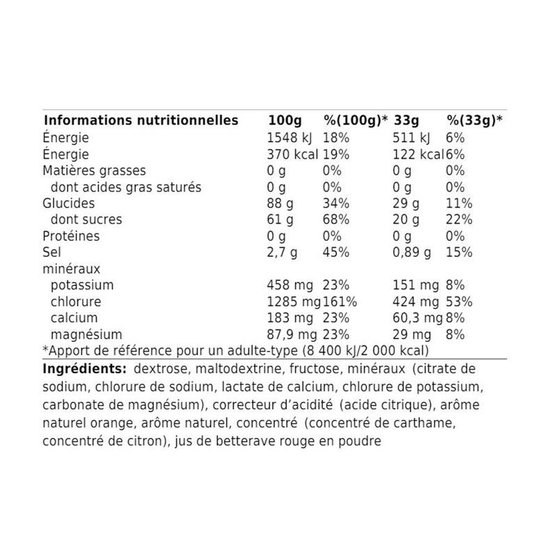 Isoactive Powerbar - Orange - 600 grammes (18 doses)