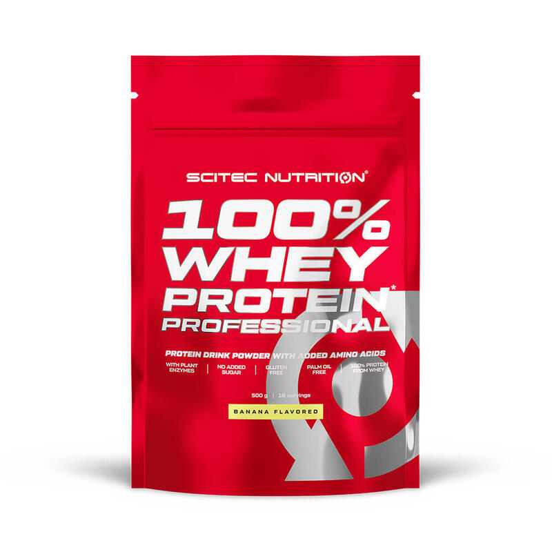 100% Whey Protein Professional - 500 g Plátano de Scitec Nutrition