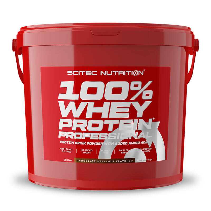 100% Whey Protein Professional - 5Kg Chocolate con Avellanas de Scitec Nutrition