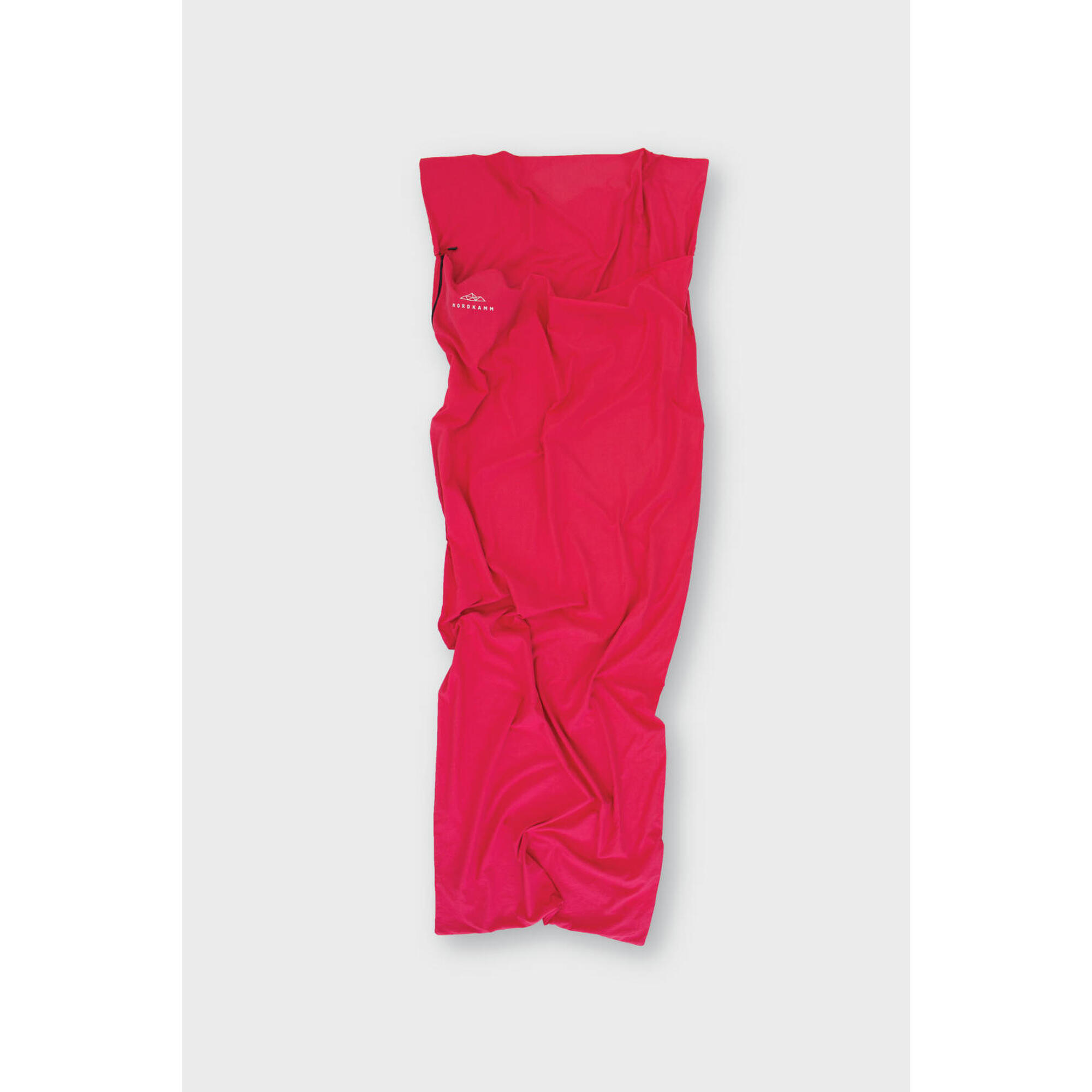 Nordkamm - Sac De Couchage Coton Adulte Femme Homme Léger Voyage, Camping, Randonnée, Rouge - Drap De Sac De Couchage - Rouge - 220 Cm - Decathlon