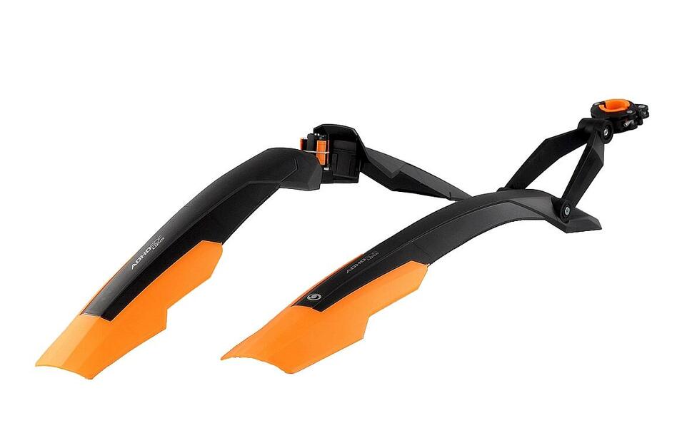 Błotniki Simpla ADHD LONG 27,5-29"  kpl. czarno/pomarańczowe