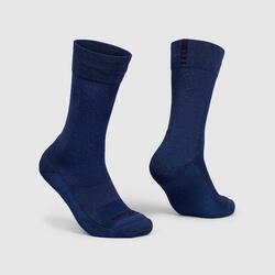 Chaussettes vélo d'hiver Alpine Merino High Cut navy