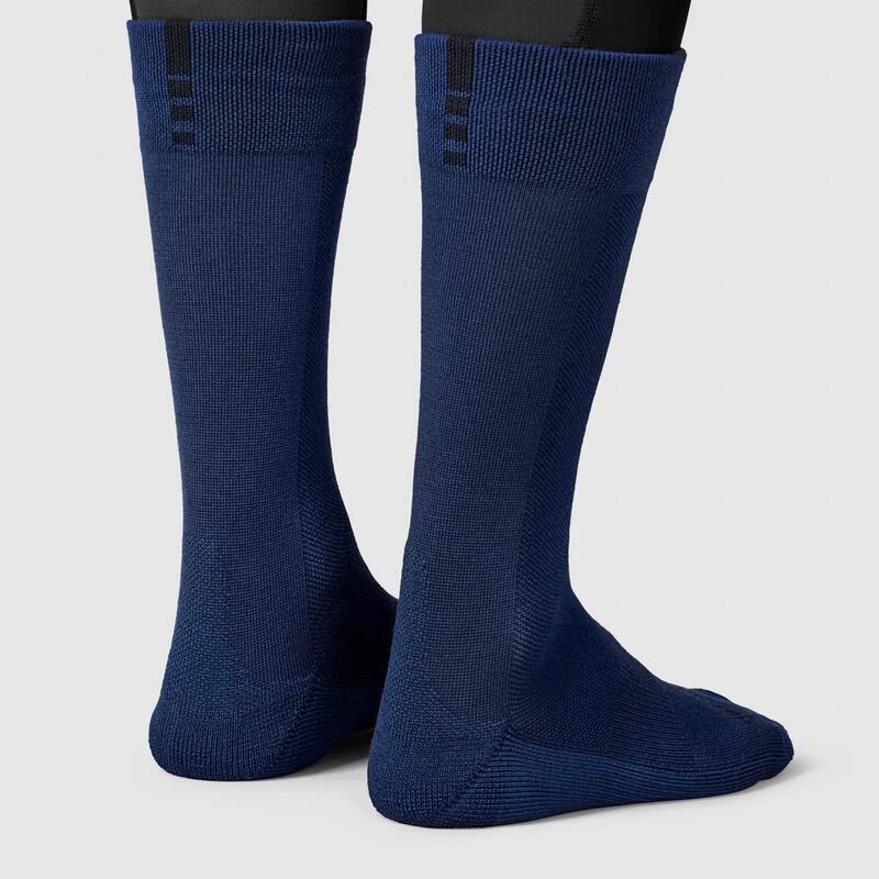 Fietssokken winter Alpine Merino High Cut navy