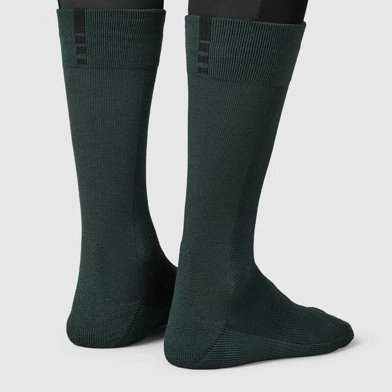 Chaussettes vélo d'hiver Alpine Merino High Cut vert