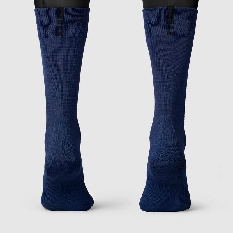 Fietssokken winter Alpine Merino High Cut navy