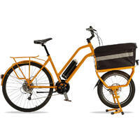 VÉLO CARGO COMPACT ELECTRIQUE 500w - CONFORT ORANGE
