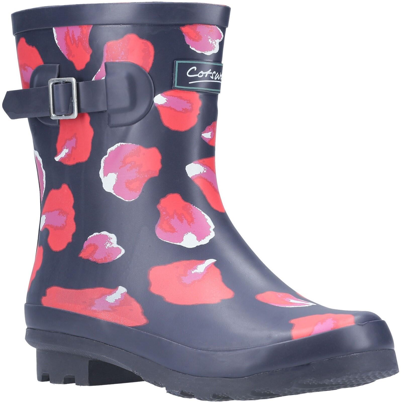 Badminton Patterned Wellingtons PINK 2/5