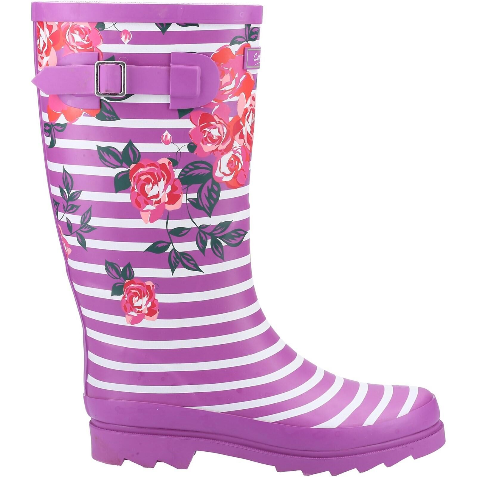 COTSWOLD Chilson Patterned Wellingtons PINK