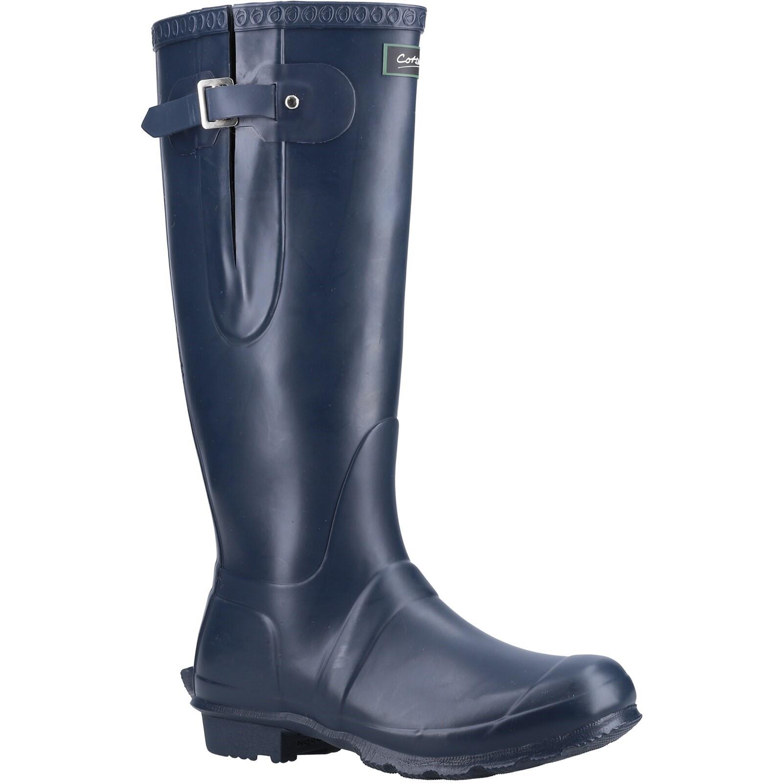 Windsor Welly Plain Rubber Wellingtons Navy blue 2/4